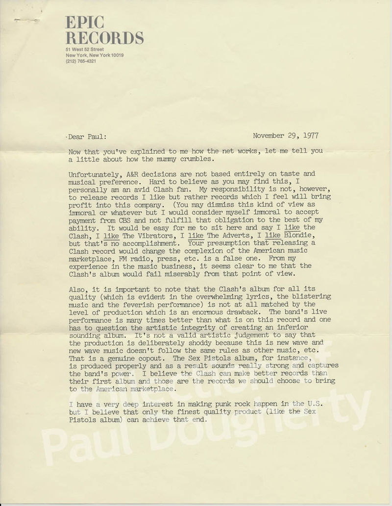 Illustration for article titled The Clash was deemed an “amateur act” on its first record